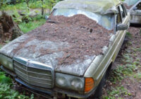 Mežā tika atrasta nozagta 90. gadu automašīna. Ejot tuvāk visi izbīlī iekliedzās